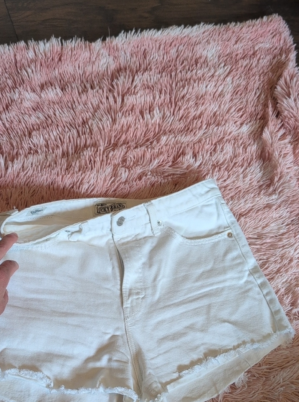 Lucky Brand White Cutoff Denim Shorts